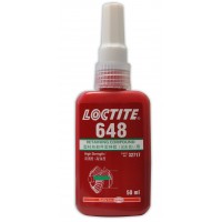 Loctite 648 Retaining Compound 50ML high strength. High temperature resistance. 